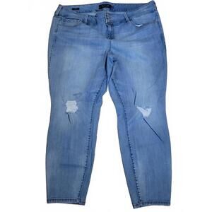 Torrid Medium Medium Wash Distressed Premium Jegging Plus Size 24R